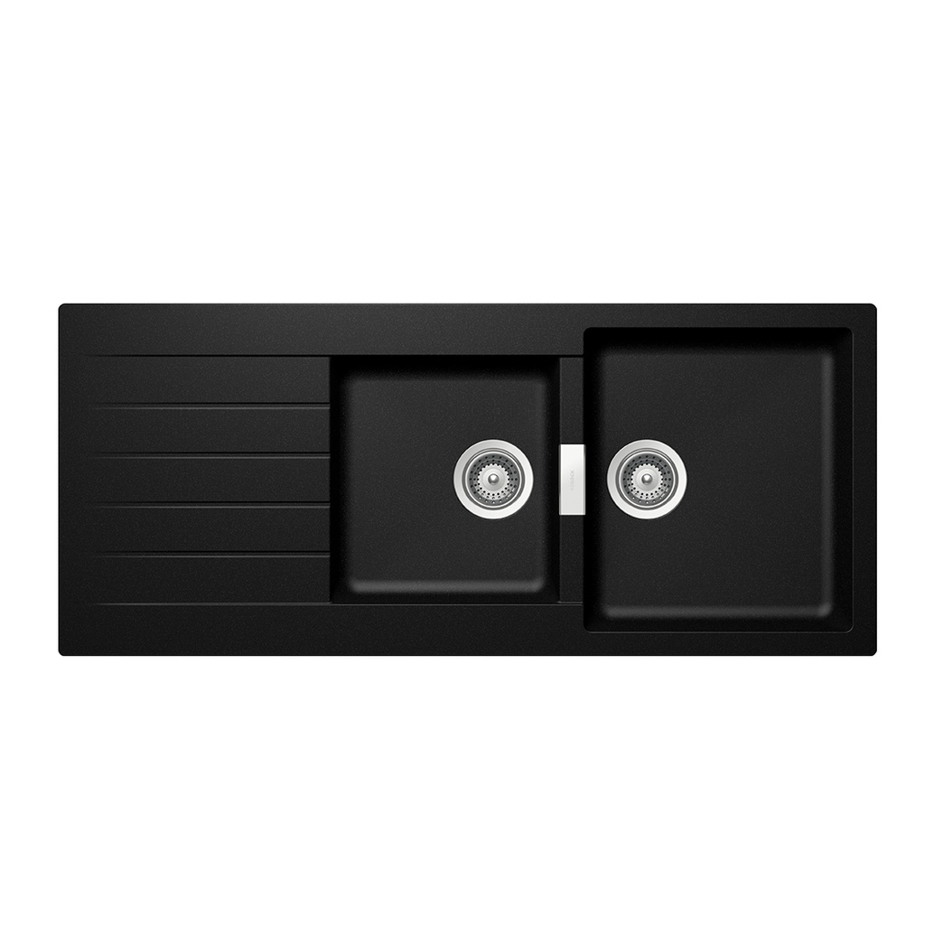 FREGADERO DE CUARZO HORIZONT MAGMA 02FSIGDD200LMAG 2 PON 38,7 CM X 38,7CM X 30,6 CM MARCA SCHOCK