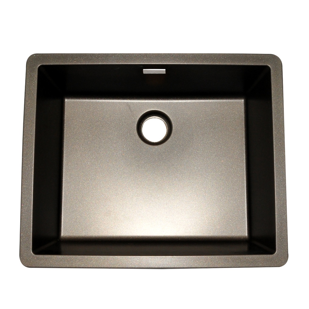 FREGADERO DE CUARZO MOD.GREENWICH N-100L BRONZE 1 PONCHERA 45.60 CM X 45,60 CM MARCA SCHOCK