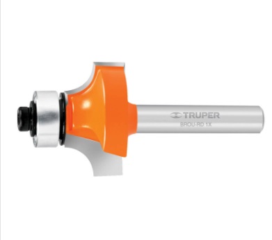 FRESA REDONDA PARA ROUTER 1. 1/2" CON BALERO MOD. BROU-RD1-1/2X REF. 11471 MARCA TRUPER