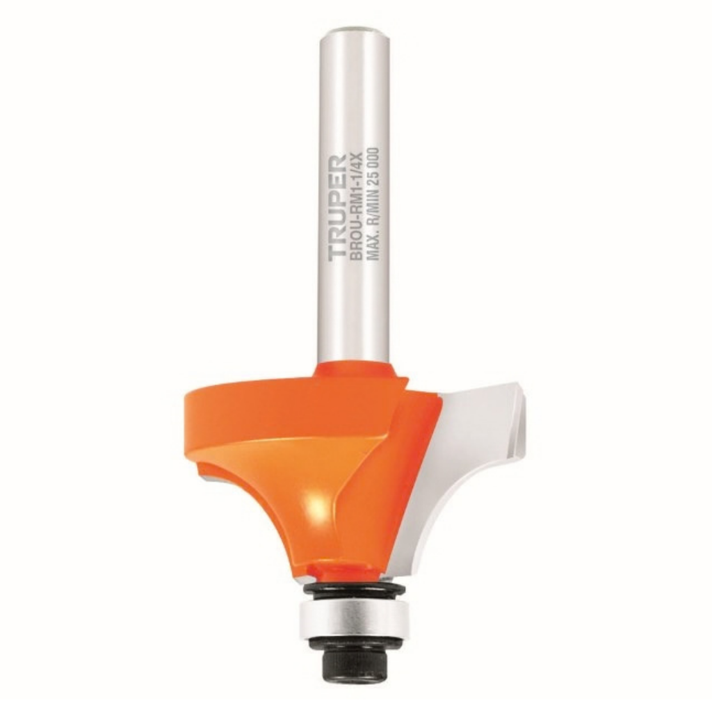 FRESA REDONDA R/PERFIL 1.1/4" CON BALERO PARA ROUTER MOD. BROU-RM1.1/4X REF. 11473 MARCA TRUPER