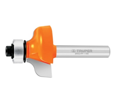 FRESA PECHO PALOMA 1.3/8" CON BALERO PARA ROUTER MOD. BROU-PP1.3/8X REF. 11480 MARCA TRUPER