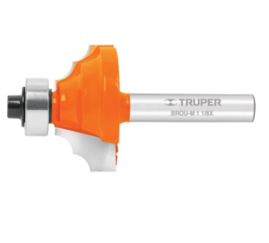 FRESA MOLDURA CLASICA 1.1/8" CON BALERO PARA ROUTER MOD. BROU-M1.1/8X REF. 11486 MARCA TRUPER