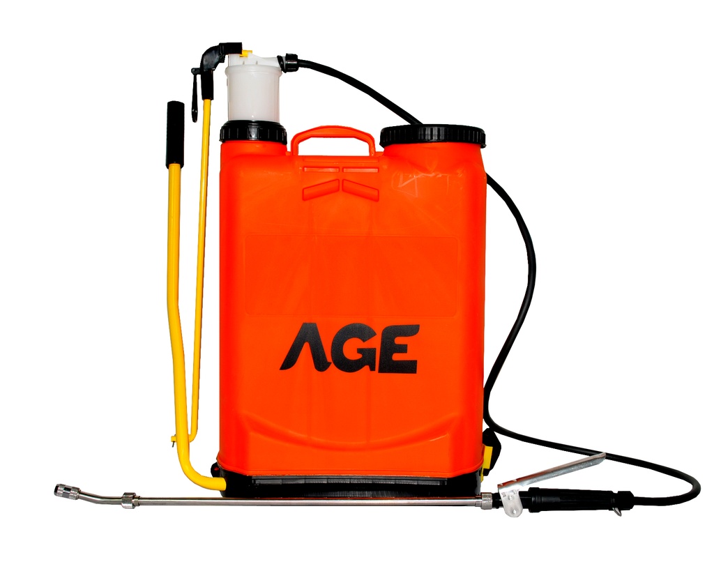 FUMIGADORA / ASPERJADORA DE ESPALDA MANUAL 16 LTS 38 X 18.5 X 52.5 CM REF. FMFM003 MARCA AGE USA