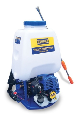 FUMIGADORA / ASPERJADORA C/MOTOR 26 CC ESPALDA 20 LTS REF. GPS-26C-20L MARCA GENPAR
