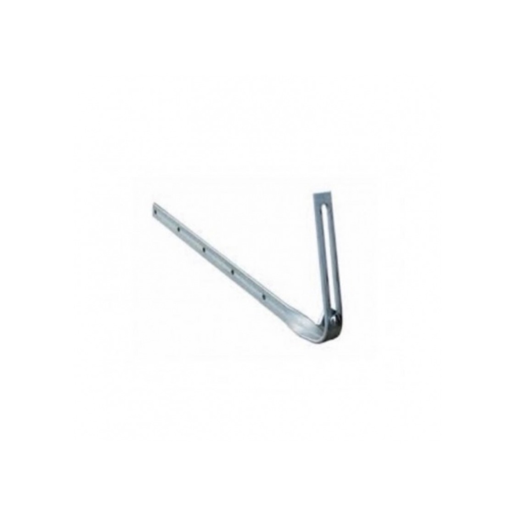GANCHO / PLETINA VERTICAL PARA CANAL REDONDA DE LLUVIA PVC COLOR GRIS REF. CAN9322 MARCA URAPLAST