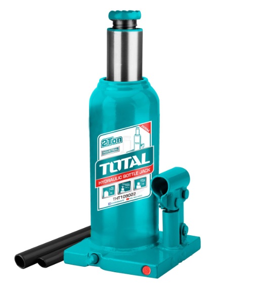 GATO HIDRAULICO TIPO BOTELLA 2 TON REF.THT109022 MARCA TOTAL TOOLS