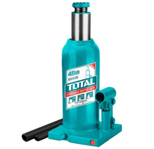 GATO HIDRAULICO TIPO BOTELLA 4 TON REF.THT109042 MARCA TOTAL TOOLS