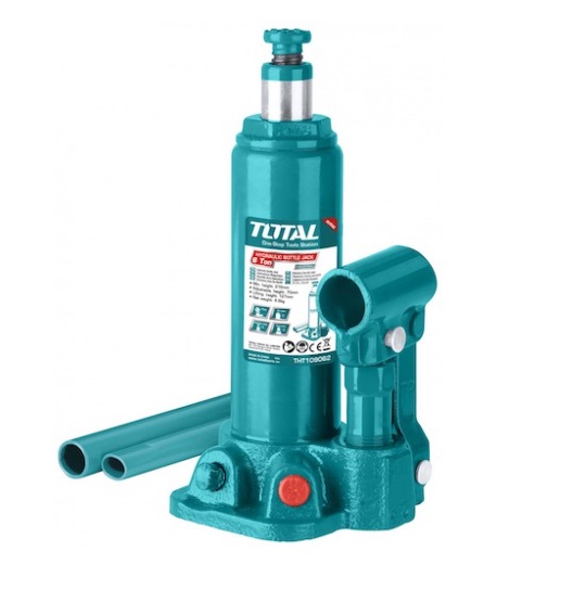 GATO HIDRAULICO TIPO BOTELLA 10 TON REF.THT109102 MARCA TOTAL TOOLS