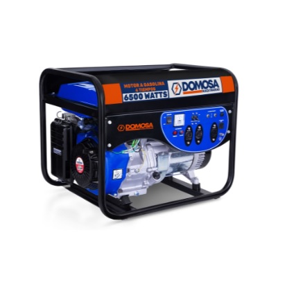 GENERADOR 6.50 KVA GASOLINA ARRANQUE MANUAL 110 - 220V MONOFASICA REF. 46-GP-6500FX MARCA DOMOSA