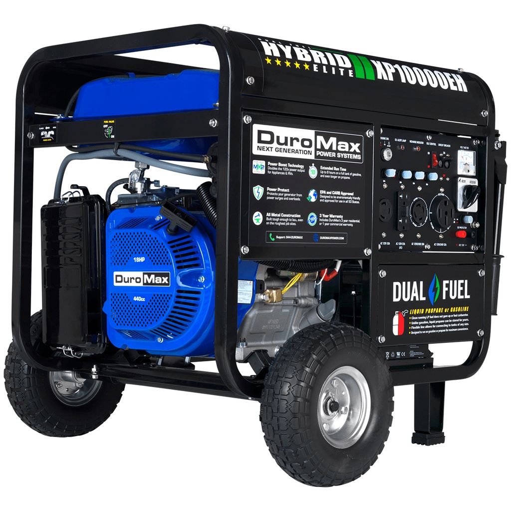GENERADOR 10 KVA 19 HP DUAL ARRANQUE ELECTRICO 120 V- 220 VAC & 12 VDC REF. XP10000EH MARCA DUROMAX