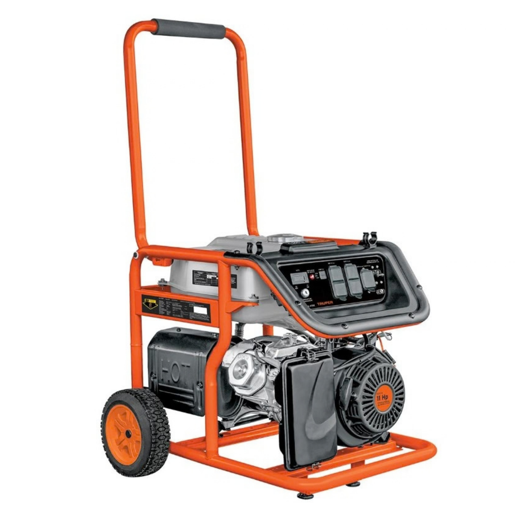 GENERADOR ELECTRICO 4.5 KVA GASOLINA ARRANQUE MANUAL 120V 60HZ GEN-45X REF. 15343 MARCA TRUPER