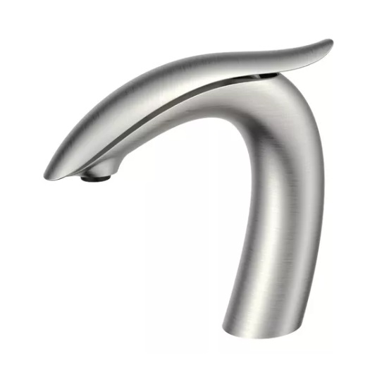 GRIFERIA MONOMANDO BAJO 16 CM PARA LAVAMANOS MODELO DRACO BRUSH NIKEL REF. GRI.02.26 MARCA BARI