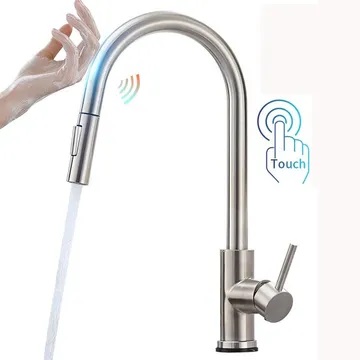 GRIFERIA MONOMANDO ALTO PARA FREGADERO TACTIL MODELO TREVISO REF. GRI.03.17 MARCA BARI