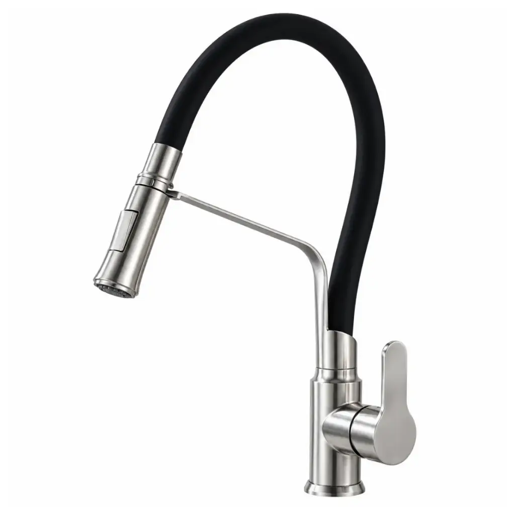 GRIFERIA MONOMANDO ALTO PARA FREGADERO MODELO PITIGLIANO REF. GRI.03.30 MARCA BARI
