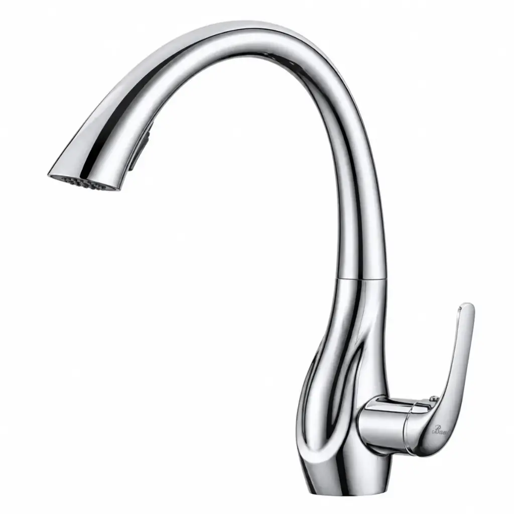 GRIFERIA MONOMANDO ALTO 33CM PARA FREGADERO MODELO ERCOLINA CHROME REF. GRI.03.51 MARCA BARI