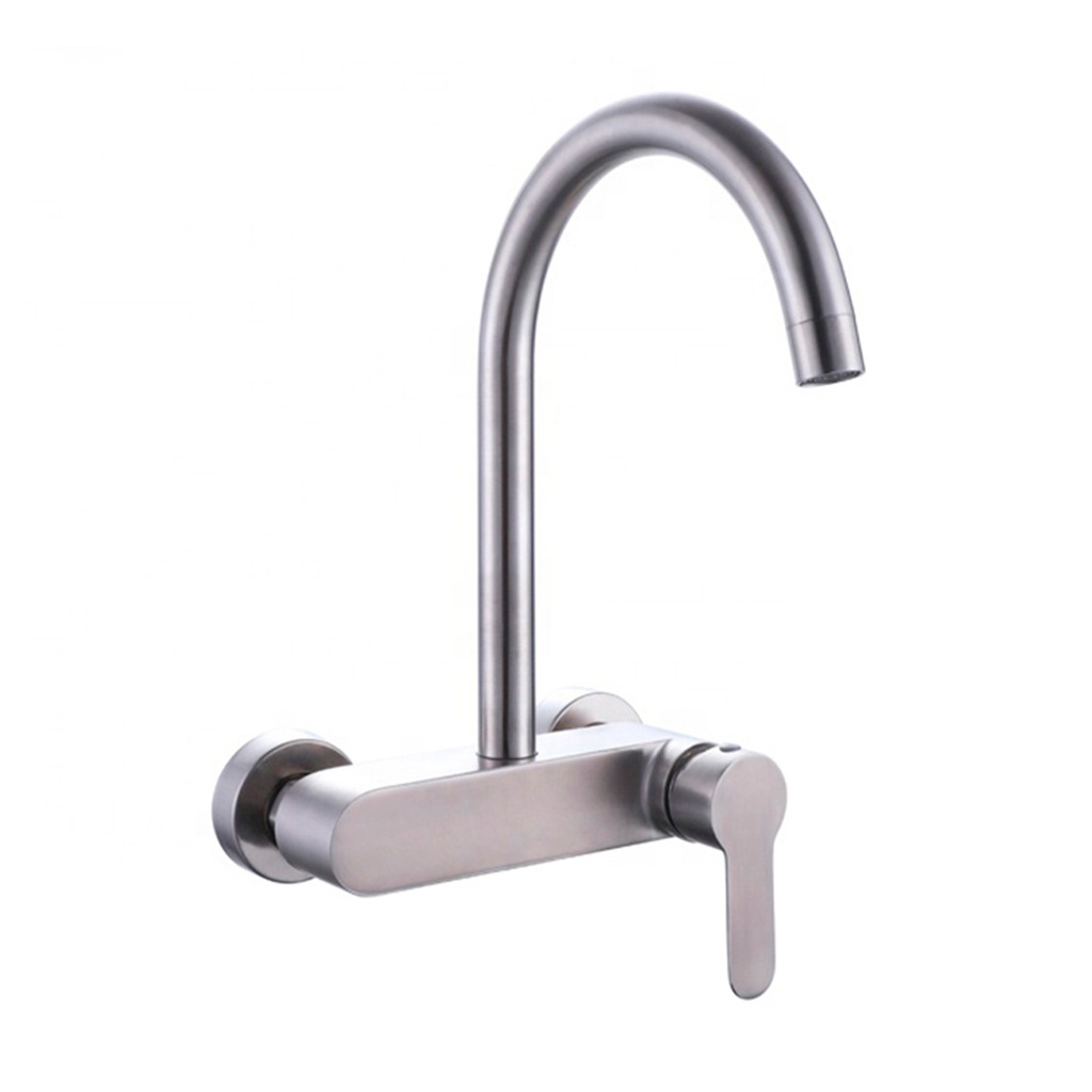 GRIFERIA MONOMANDO ALTO PARA FREGADERO PARA PARED MODELO UDINE REF. GRI.05.01 MARCA BARI