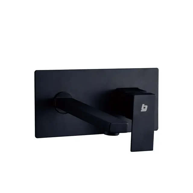 GRIFERIA PARED MONOMANDO MOD. SQUARE NEGRO REF. GRI-1553 MARCA BELT-G
