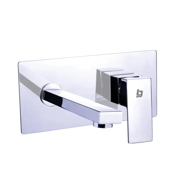 GRIFERIA PARED MONOMANDO MOD. SQUARE CROMADO REF. GRI-1554 MARCA BELT-G