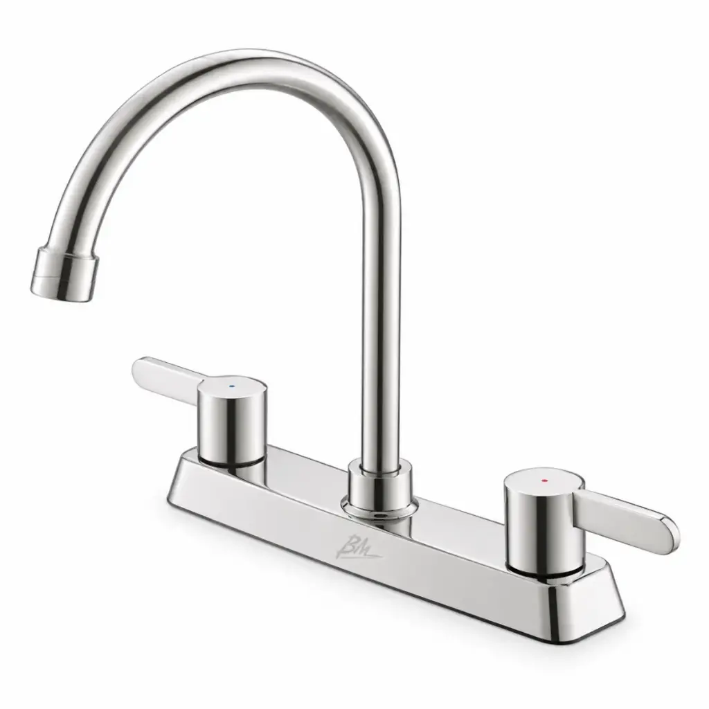 GRIFERIA / GRUPO PARA FREGADERO 8" CROMADO LINEA IDEAL REF. BM-CS90304A MARCA BM