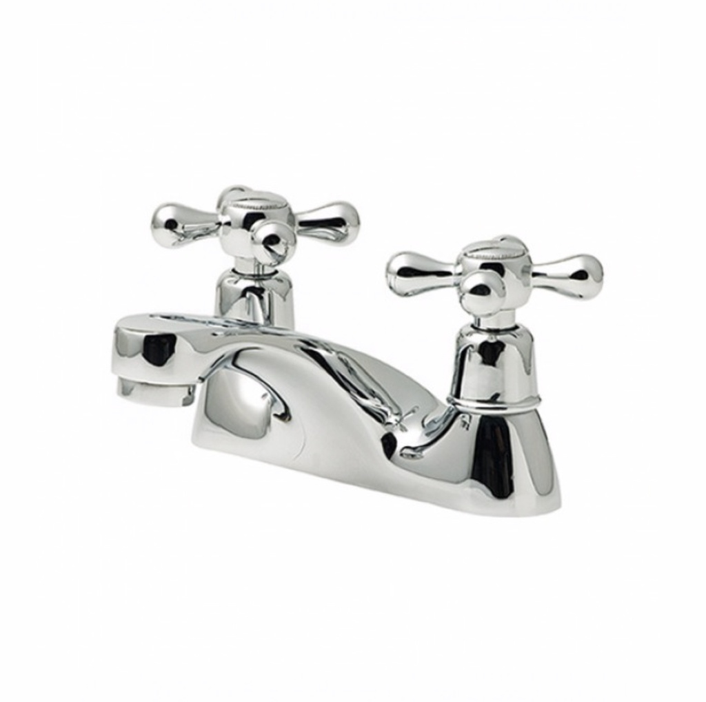 GRIFERIA / GRUPO PARA LAVAMANOS CROMADO DE 4" SERIE SEVILLA REF. BM-CH4 MARCA BM