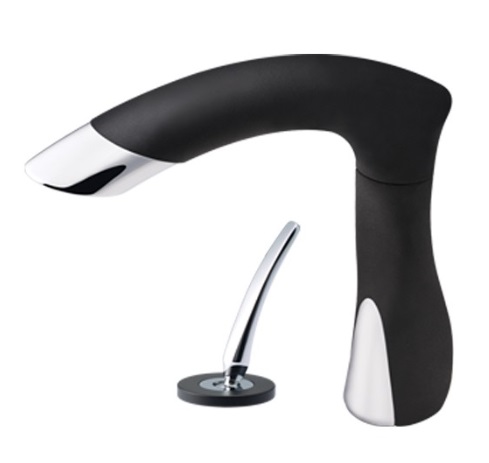 GRUPO FREGADERO MONOMANDO SERIE VULCANO NEGRO REF. 02GF100NE MARCA FP