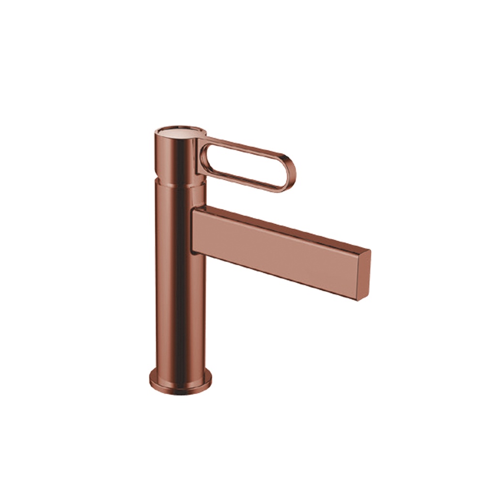 GRIFERIA PARA LAVAMANOS MONOMANDO BAJO ROSE GOLD MOD. PRESTIGE 30GLV0072RG MARCA FP