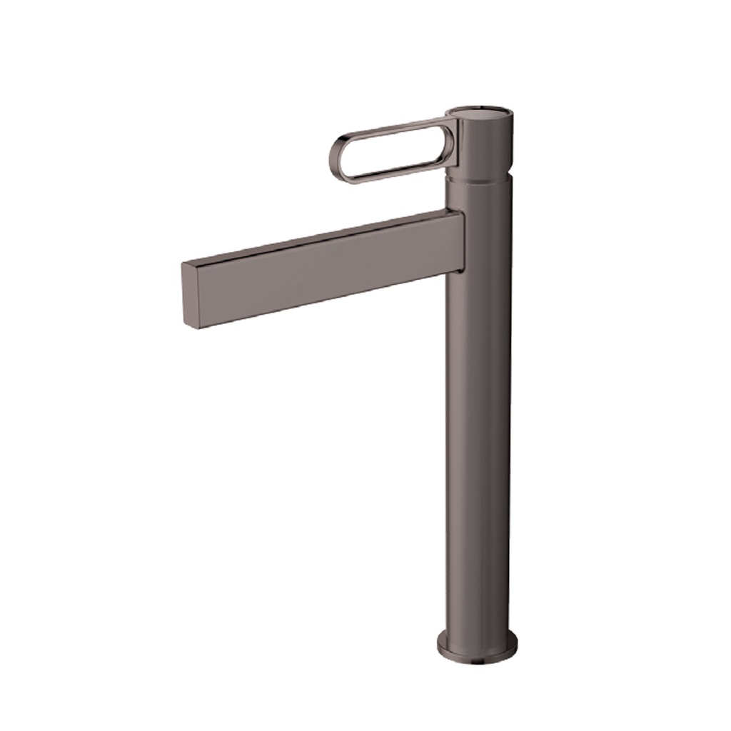 GRIFERIA PARA LAVAMANOS MONOMANDO ALTO GUN METAL MOD. PRESTIGE 30GLV0073GM MARCA FP