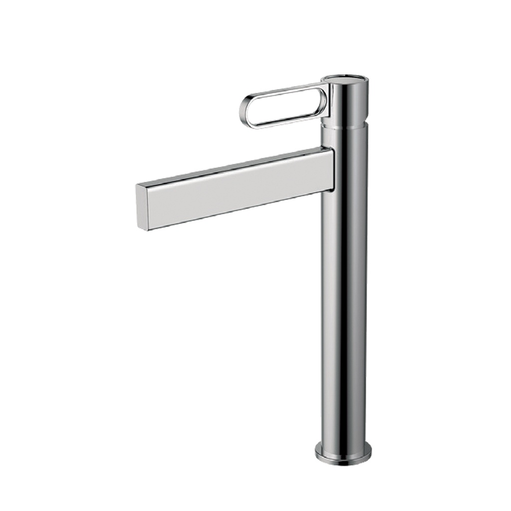 GRIFERIA PARA LAVAMANOS MONOMANDO ALTO CROMADO MOD. PRESTIGE 30GLV0073 MARCA FP