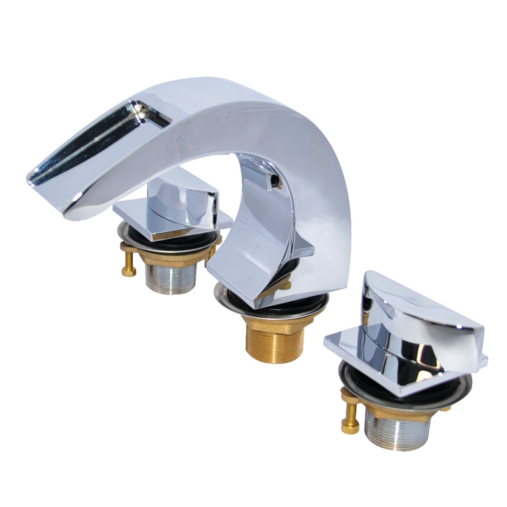 GRIFERIA / GRUPO PARA LAVAMANOS AJUSTABLE 4" & 8" SERIE LUNA REF. 30GLV007 MARCA FP