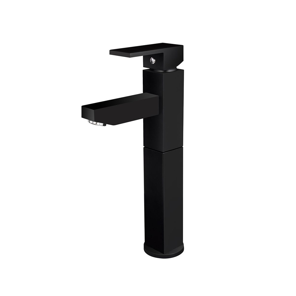 GRIFERIA MONOMANDO MEDIANO PARA LAVAMANOS DARK TEXTURIZADA SERIE QUADRA REF. 30GLV0292DARK MARCA FP