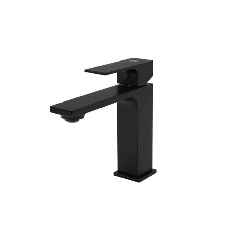 GRIFERIA MONOMANDO BAJO PARA LAVAMANOS BLACK SERIE QUADRA MATE REF. 30GLV0391 MARCA FP