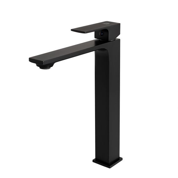 GRIFERIA MONOMANDO ALTO PARA LAVAMANOS BLACK SERIE QUADRA MATE REF. 30GLV0393 MARCA FP