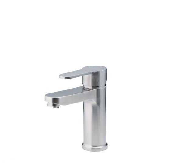 GRIFERIA PARA LAVAMANOS MONOMANDO BAJO SATINADO SERIE INOX REF. 30GLV132 MARCA FP