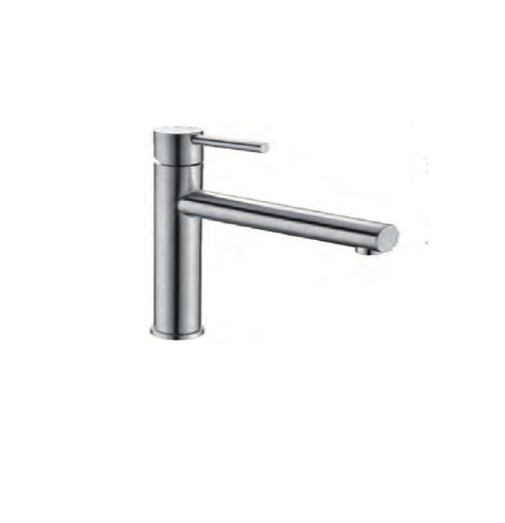 GRIFERIA MONOMANDO ALTO PARA LAVAMANO SERIE MOSCU COLOR ACERO REF. BDK034-3 MARCA IMEX