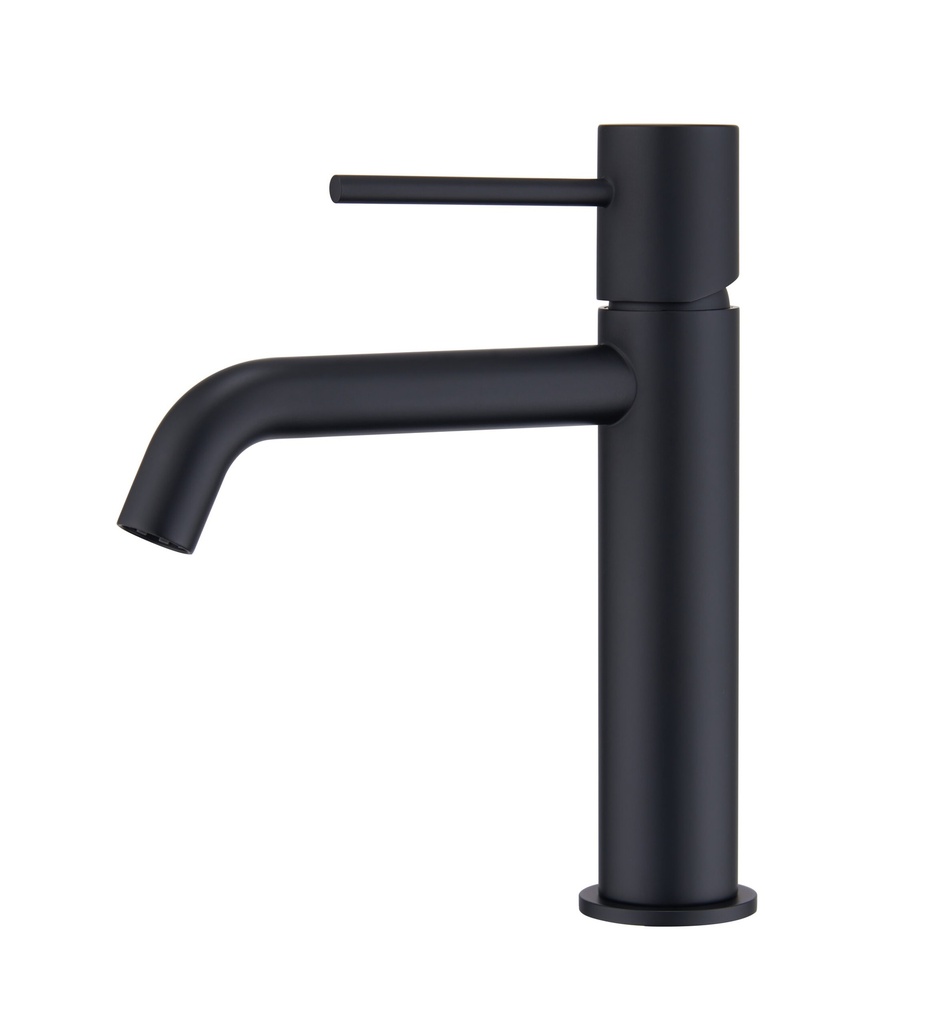 GRIFERIA MONOMANDO BAJO PARA LAVAMANO SERIE MONZA COLOR NEGRO MATE REF. BDM039-1NG MARCA IMEX