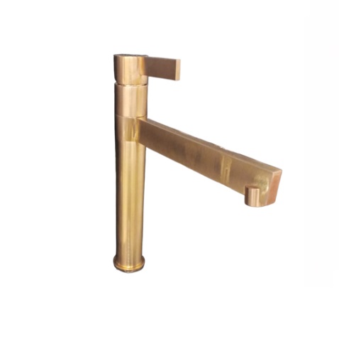 GRUPO FREGADERO MONOMANDO LINEA DORADO TECNOLOGIA PVD REF. KUBO-053 MARCA KUBO