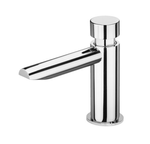 GRIFERIA / LLAVE PARA LAVAMANOS INDIVIDUAL PUSH BUTTON TEMPORIZADA CROMADO REF. KUBO-055 MARCA KUBO