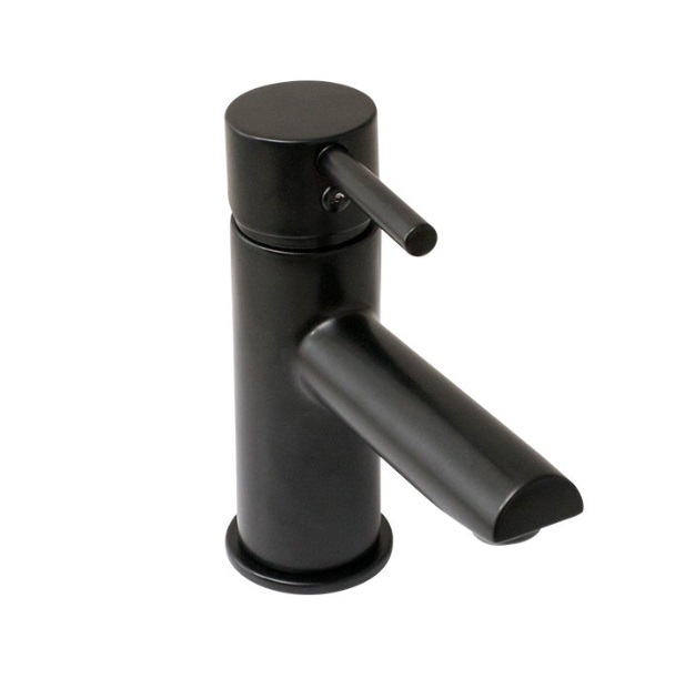 GRIFERIA MONOMANDO BAJO PARA LAVAMANO LINEA CORAL NEGRO MATE REF. KUBO-111 MARCA KUBO