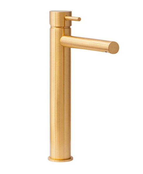 GRIFERIA MONOMANDO ALTO PARA LAVAMANO LINEA DORADO REF. KUBO-118 MARCA KUBO