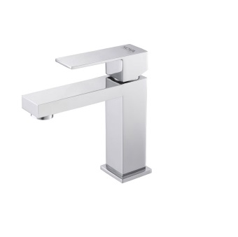GRIFERIA MONOMANDO BAJO PARA LAVAMANO SERIE ACERO INOX KUBE GRI CHROME / CROMADO REF. NVGRI9805 NOVA