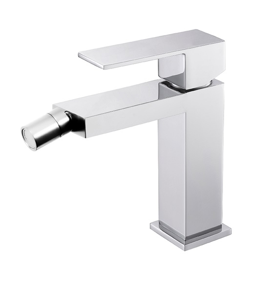 GRIFERIA MONOMANDO BAJO PARA BIDET C/AIREADOR SERIE KUBE GRI CHROME / CROMADO REF. NVGRI9873 NOVA