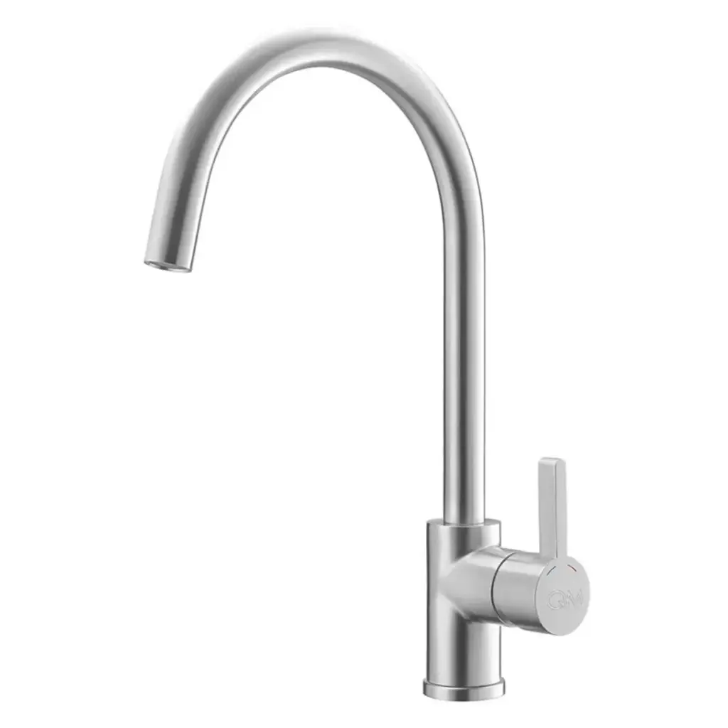 GRIFERIA PARA FREGADERO MONOMANDO QM SERIE RIA COLOR SATIN MARCA QUALITY METAL