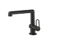 GRIFERIA PARA LAVAMANOS ANGULAR SERIE LOTUS DE 20 CM GUN GREY REF. QM-14.700.2005.GR QUALITY METAL