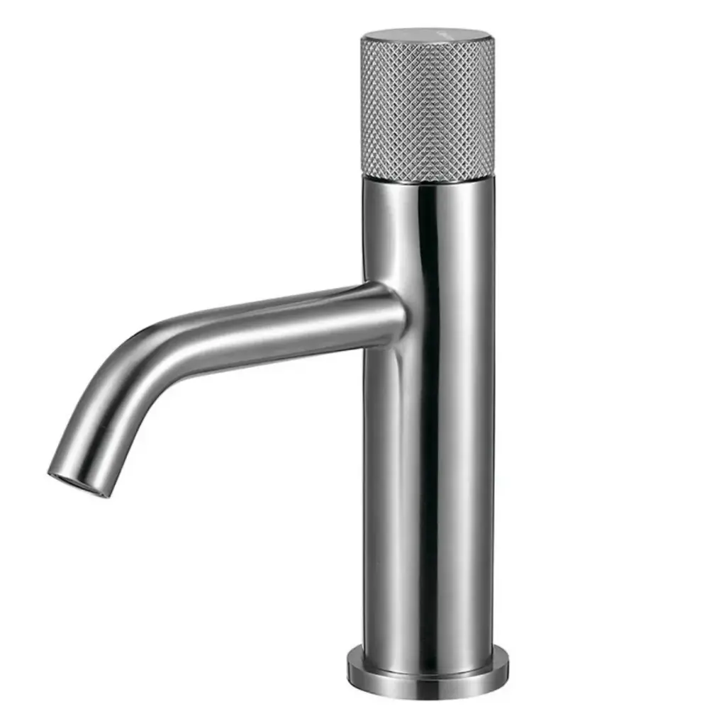 GRIFERÍA / GRUPO PARA LAVAMANOS QM+ SERIE SUPREME 20 CM COLOR SATIN MARCA QUALITY METAL