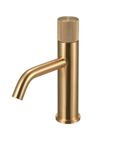 GRIFERÍA / GRUPO PARA LAVAMANOS QM+ SERIE SUPREME 20 CM COLOR DORADO GOLD MARCA QUALITY METAL