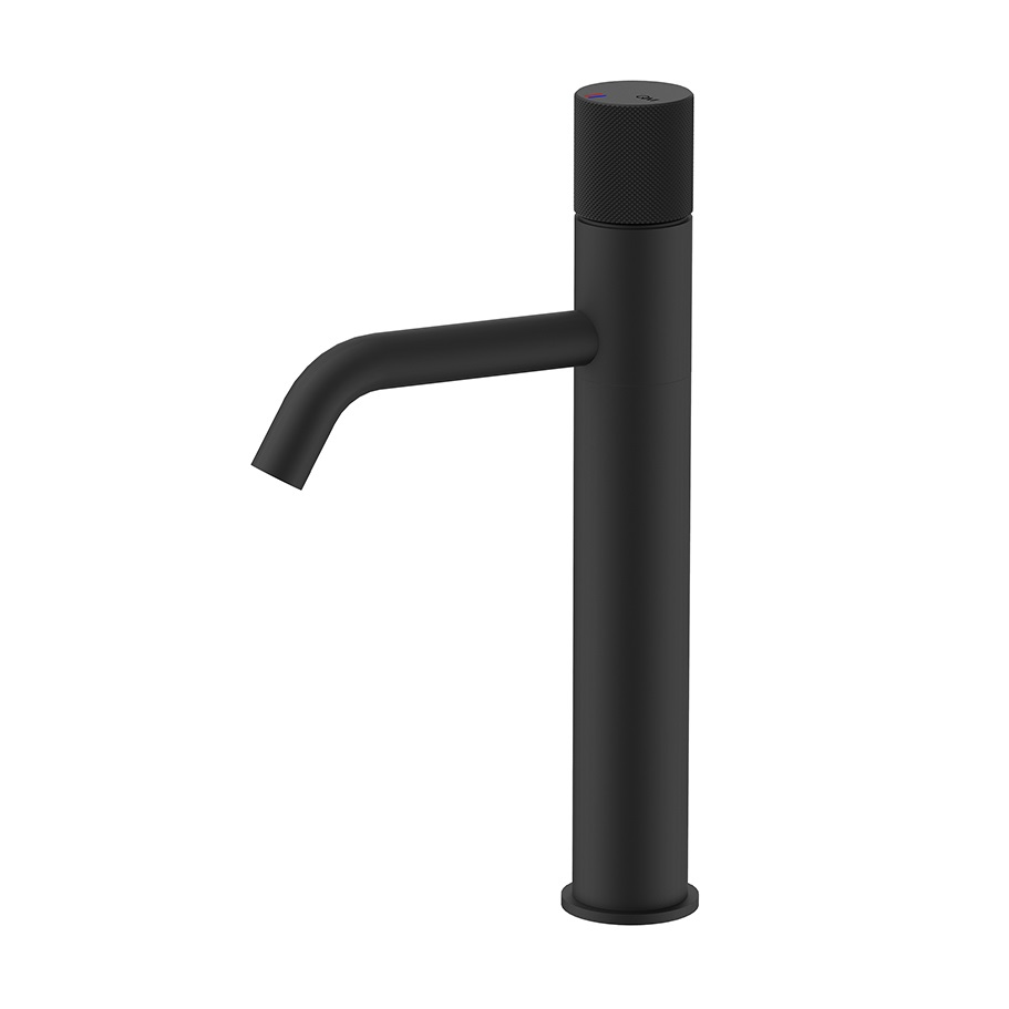 GRIFERIA PARA LAVAMANOS MONOMANDO SERIE SUPREME BLACK NEGRO REF. 14.700.1102.BK MARCA QUALITY METAL