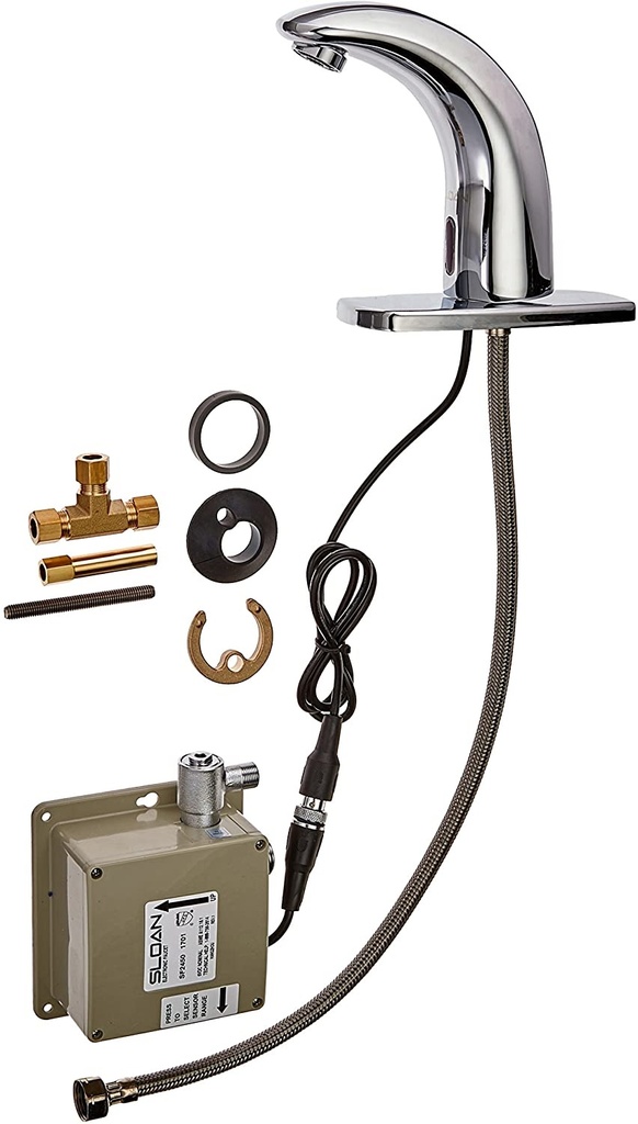 GRIFERIA / LLAVE ELECTRONICA PARA LAVAMANO CON SENSOR INFRARROJO REF. SF-2450-4 MARCA SLOAN