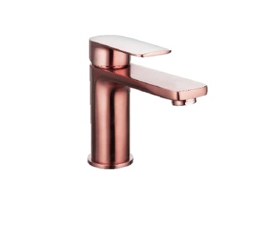 GRIFERIA MONOMANDO BAJO PARA LAVAMANO ROSE GOLD REF. GRI-801 MARCA UNIQUE