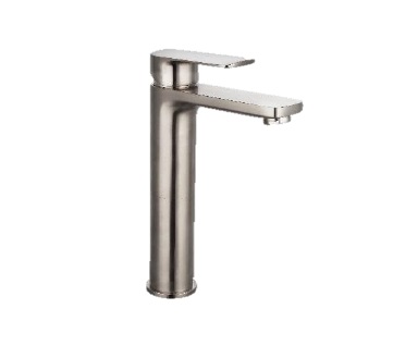 GRIFERIA MONOMANDO ALTO PARA LAVAMANO GUNMETAL REF. GRI-850 MARCA UNIQUE