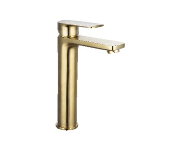 GRIFERIA MONOMANDO ALTO PARA LAVAMANO YELOW GOLD REF. GRI-852 MARCA UNIQUE